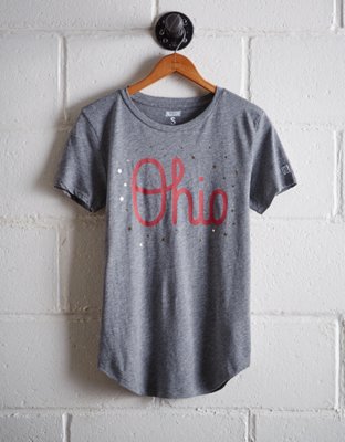 Tailgate Women's Ohio State Reflective Stars T-Shirt - Buy One Get One 50% Off 