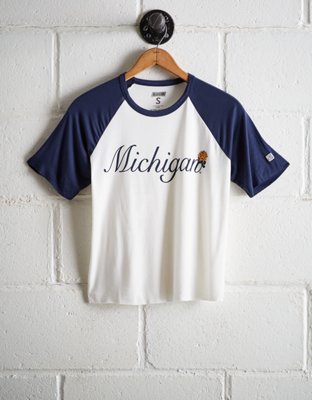 Tailgate Women's Michigan Cut-Off Baseball Tee - Buy One Get One 50% Off 