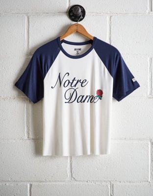 Tailgate Women's Notre Dame Cut-Off Baseball Tee - Buy One Get One 50% Off 