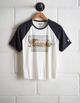 Tailgate Women's Iowa Hawkeyes Cut-Off Baseball Tee - Buy One Get One 50% Off 