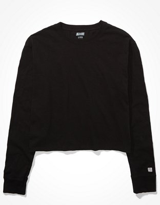 Tailgate Women's Essential Long Sleeve Cropped T-Shirt