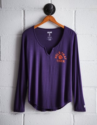 Tailgate Women's Clemson Split Neck T-Shirt - Buy One Get One 50% Off 