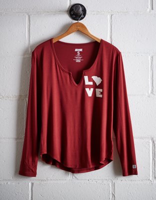 Tailgate Women's South Carolina Split Neck T-Shirt - Buy One Get One 50% Off 