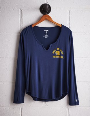 Tailgate Women's Pittsburgh Split Neck T-Shirt - Buy One Get One 50% Off 