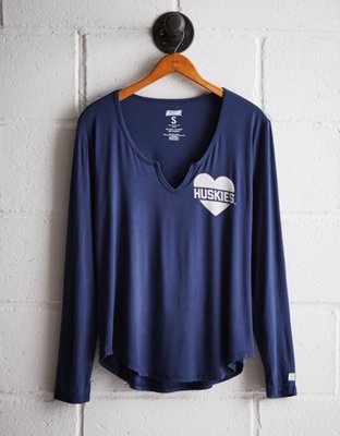 Tailgate Women's UCONN Split Neck T-Shirt - Buy One Get One 50% Off 