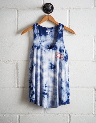 Tailgate Women's Kansas Tie-Dye Scoop Neck Tank - Buy One Get One 50% Off 