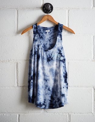 Tailgate Women's UNC Tie-Dye Scoop Neck Tank - Buy One Get One 50% Off 