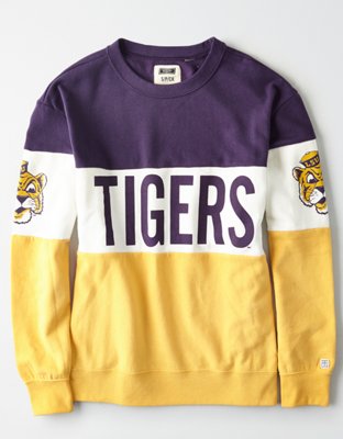 Tailgate Women's LSU Tigers Colorblock Sweatshirt