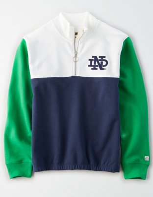 notre dame quarter zip sweatshirt