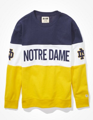 pink notre dame sweatshirt