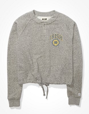notre dame cropped sweatshirt