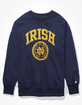 notre dame cropped sweatshirt