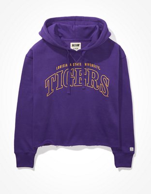 Tailgate Women's LSU Tigers Cropped Hoodie