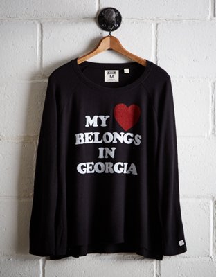 Tailgate Women's My Heart In Georgia Plush Tee - Buy One Get One 50% Off 