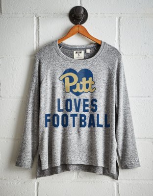 Tailgate Women's Pitt Loves Football Plush Tee - Buy One Get One 50% Off 
