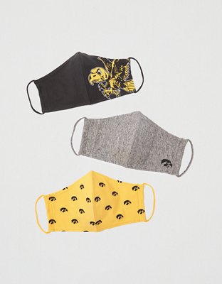 Tailgate Reusable Iowa Hawkeyes Masks 3-Pack