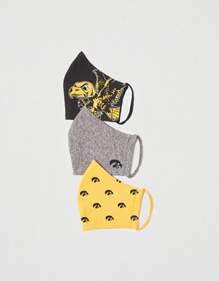 Tailgate Reusable Iowa Hawkeyes Masks 3-Pack