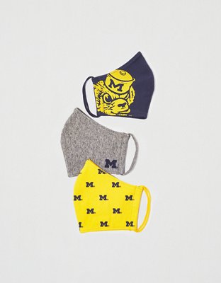 Tailgate Reusable Michigan Wolverines Masks 3-Pack