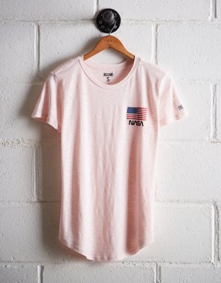 nasa t shirt with american flag