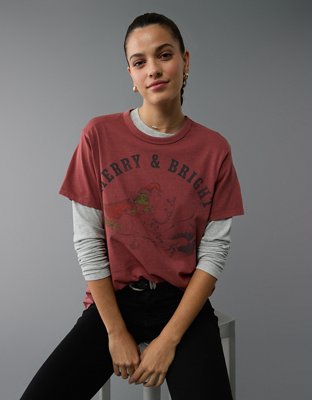 Red graphic tee clearance