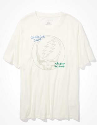 Женские футболки American Eagle AE Oversized Embroidered Grateful Dead Graphic T-Shirt — фото 3