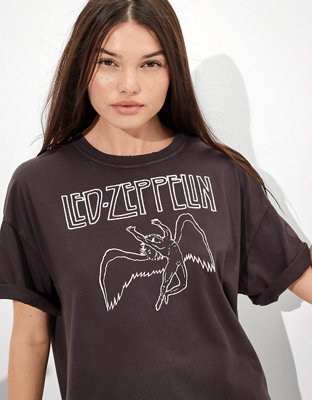 AE Oversized Embroidered Led Zeppelin Graphic T-Shirt