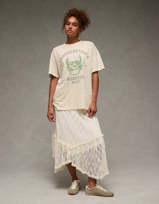 AE Oversized Halloween Graphic T-Shirt