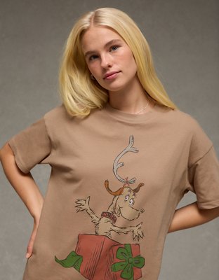AE Snoopy Holiday Relaxed Graphic T-Shirt