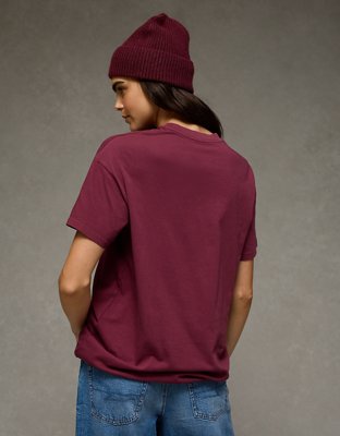 AE Snoopy Holiday Oversized Graphic T-Shirt