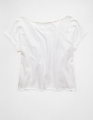 AE Off-the-Shoulder Graphic T-Shirt