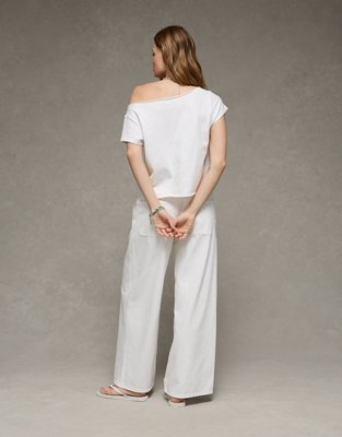 AE Off-the-Shoulder Led Zeppelin Graphic T-Shirt