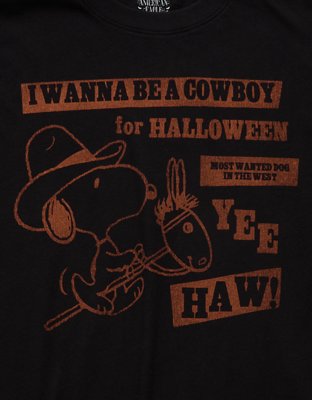 AE Oversized Peanuts Halloween Graphic T-Shirt
