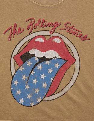 Женские футболки American Eagle AE Boxy Rolling Stones Graphic T-Shirt — фото 2