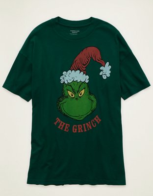 AE Grinch Oversized Holiday Graphic Tee