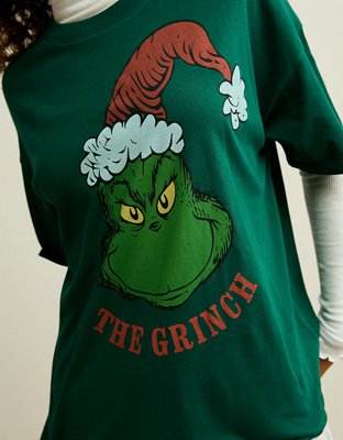 AE Grinch Oversized Holiday Graphic Tee 