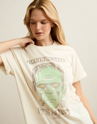 T-shirt surdimensionné à image d’Halloween de Frankenstein AE