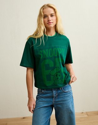 AE Oversized Sporty Snoopy Graphic T-Shirt