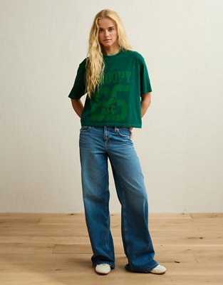 AE Oversized Sporty Snoopy Graphic T-Shirt