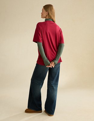 AE Peanuts Oversized Holiday Graphic Tee