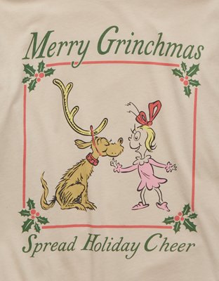AE Grinch Oversized Holiday Graphic Tee