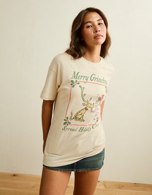 AE Grinch Oversized Holiday Graphic Tee