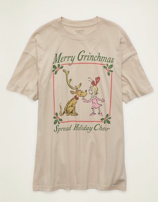 AE Grinch Oversized Holiday Graphic Tee