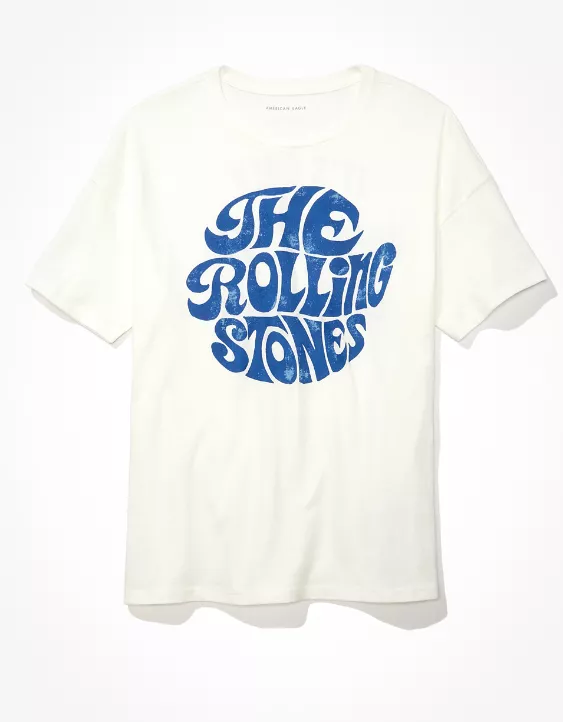 AE Distressed Rolling Stones Graphic Tee