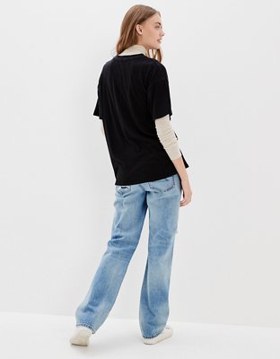 Женские футболки American Eagle AE Oversized Hocus Pocus Graphic Tee — фото 2