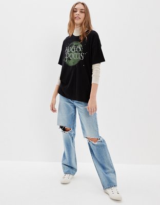 Женские футболки American Eagle AE Oversized Hocus Pocus Graphic Tee — фото 5