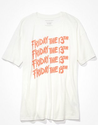 Женские футболки American Eagle AE Oversized Friday the 13th Graphic Tee — фото 3