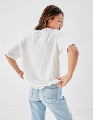 Женские футболки American Eagle AE Oversized Friday the 13th Graphic Tee — фото 2