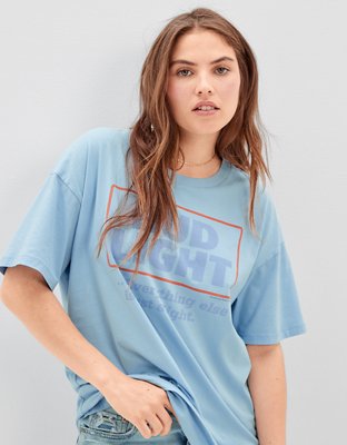 AE Oversized Bud Light Graphic Tee