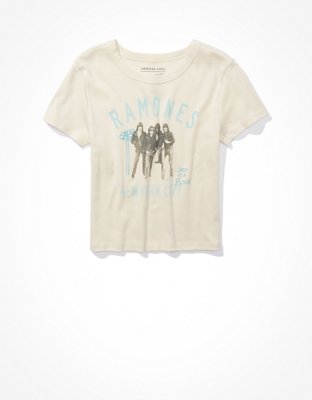 AE T-shirt Corta con Gráfico de Ramones