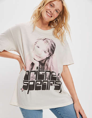 AE Oversized Britney Spears Graphic Tee